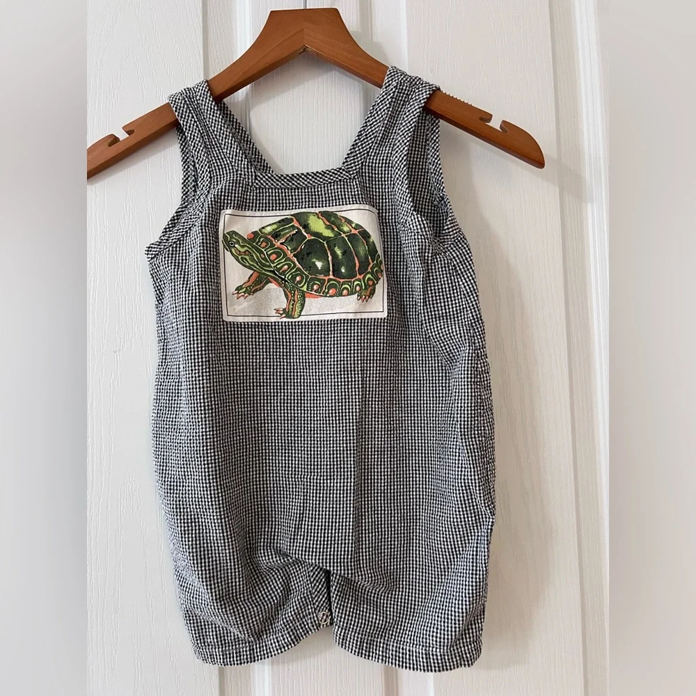 Marika Hahan design Gingham One Piece with turtle 18 months - Picture 1 of 6